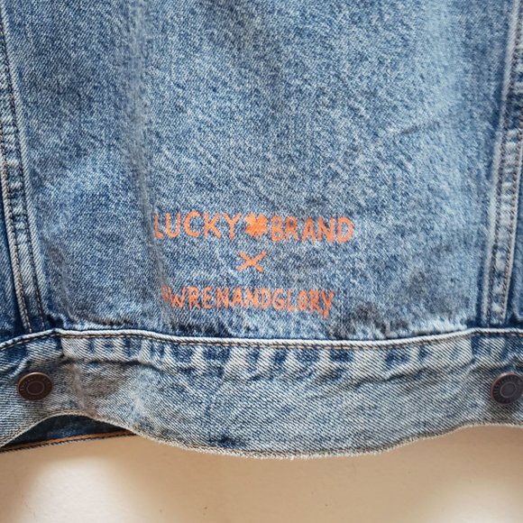 Wren + Glory x Lucky Brand One-of-a-Kind Coachella Denim Jacket! - Picture 10 of 15